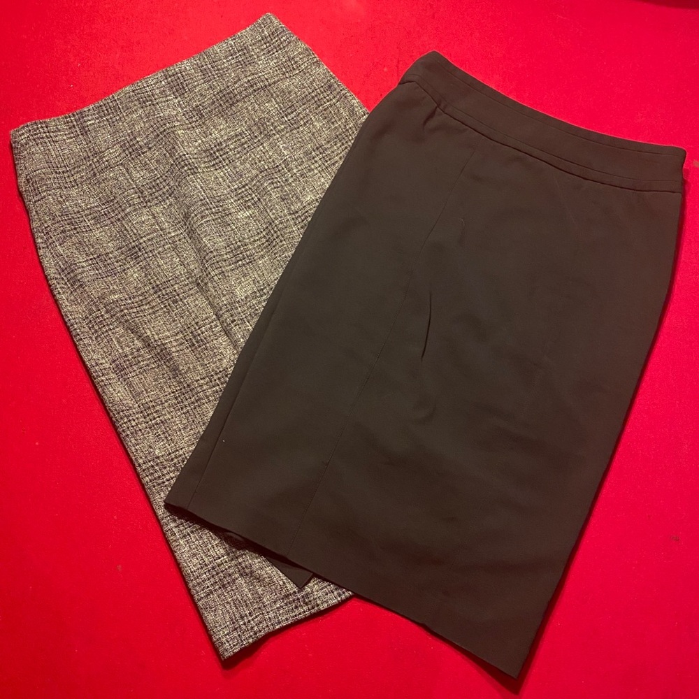 TWO Pencil Knee-length Skirts